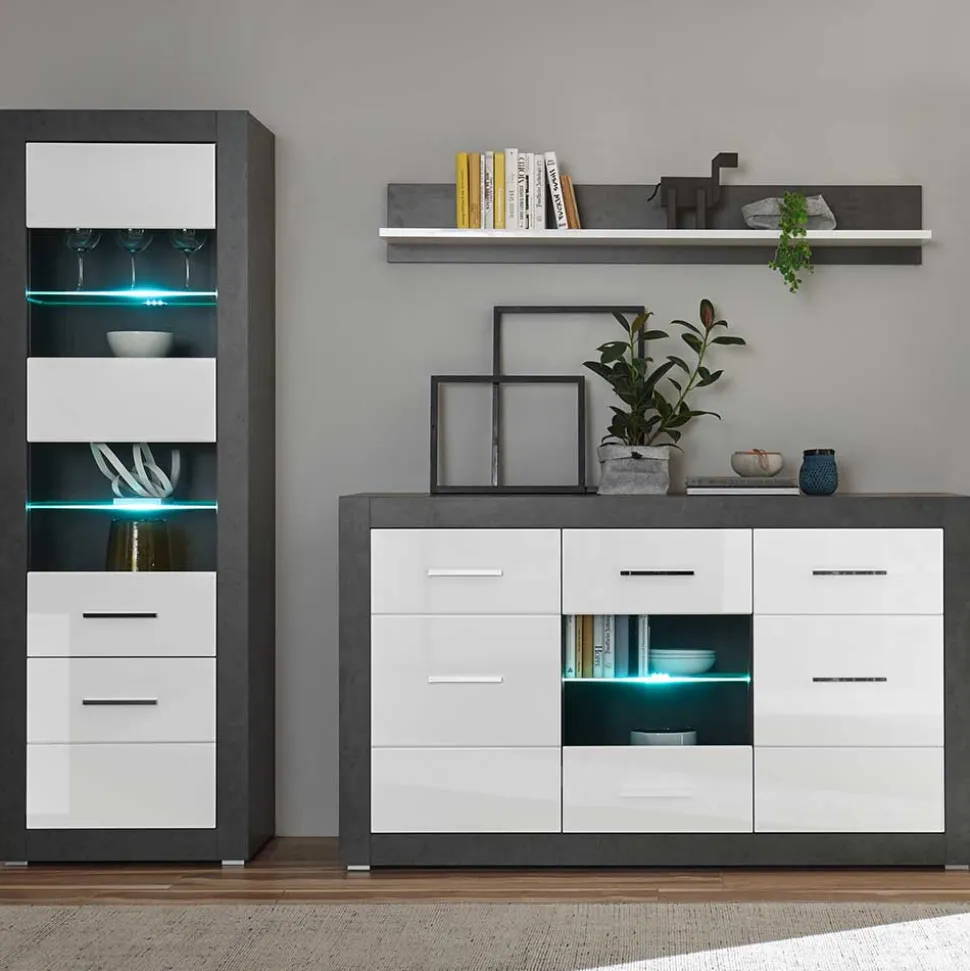 Moderne Schränke & Wandregal Set - Istensa (dreiteilig)