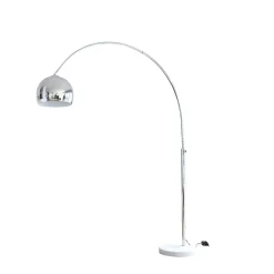 Moderne Stehlampe Bogenleuchte in Chrom - Ina