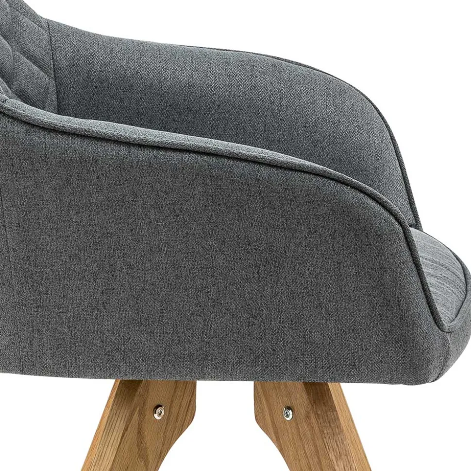 Moderne Tischgruppe mit Armlehnstühlen - Glamoure (fünfteilig)