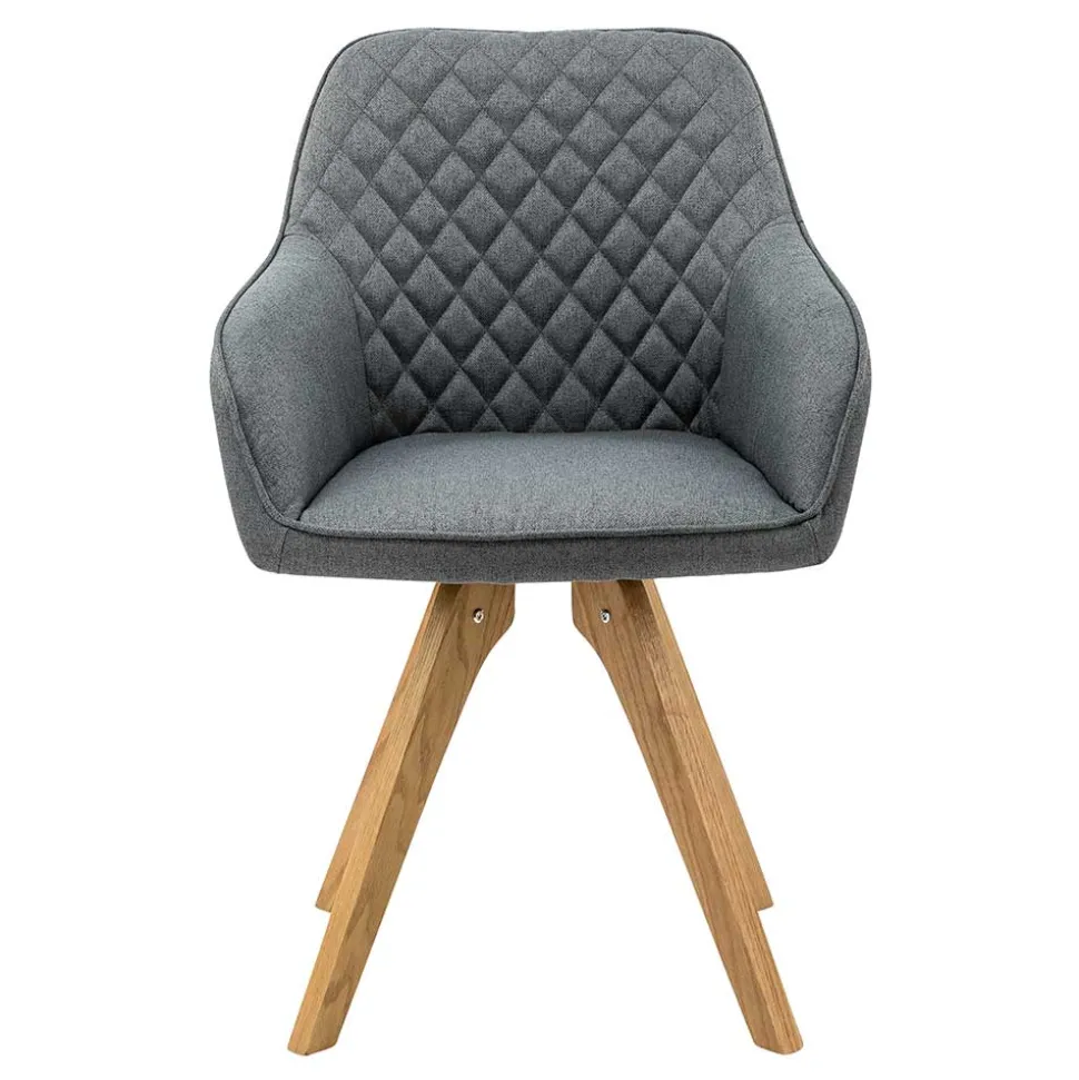 Moderne Tischgruppe mit Armlehnstühlen - Glamoure (fünfteilig)