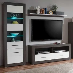 Moderne TV Anbauwand 215cm breit - Istensa I (dreiteilig)