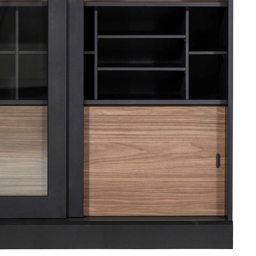 Moderne Vitrine mit Glas Schiebetüren - Susanne