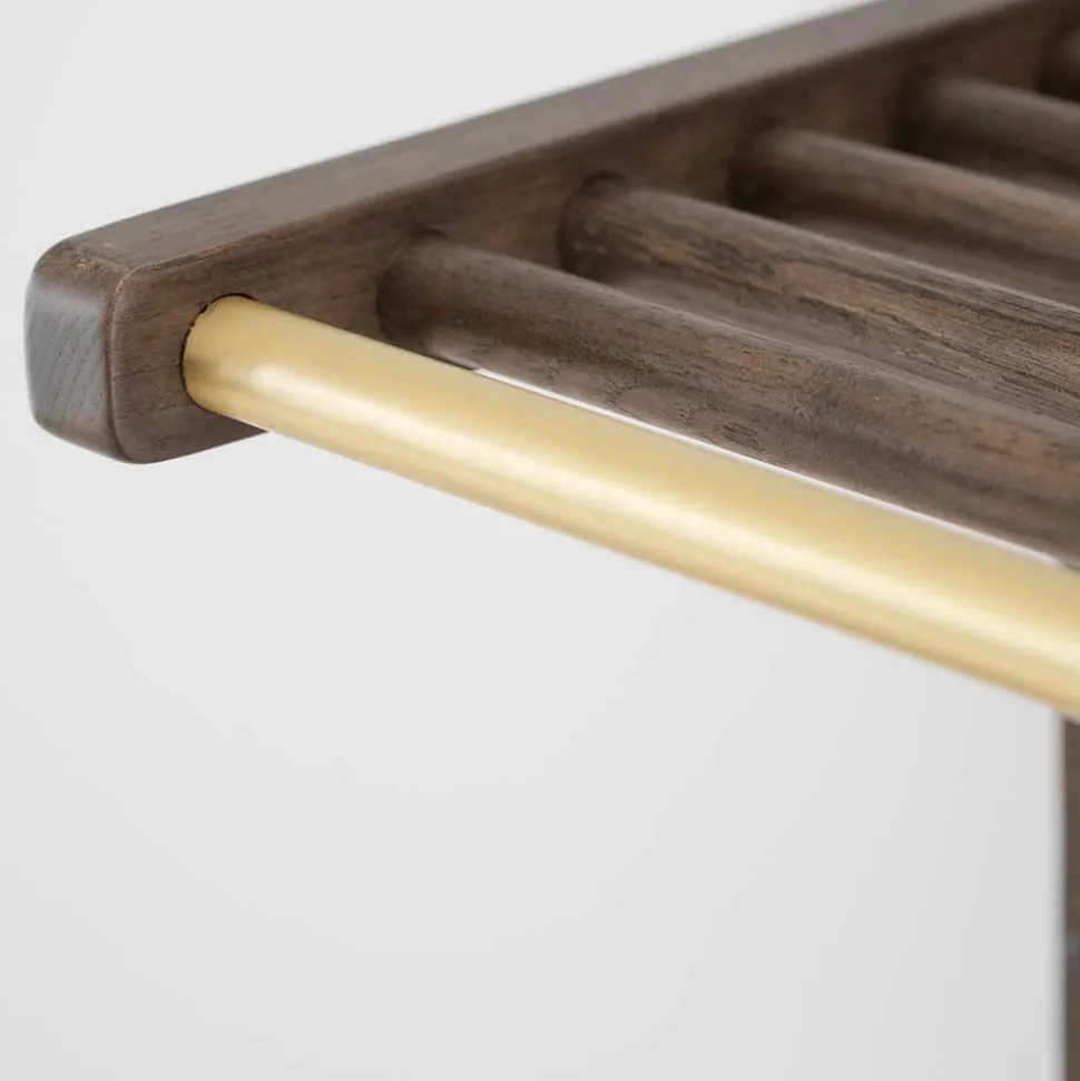 Moderne Wandgarderobe in Eiche Dunkelbraun - Cora