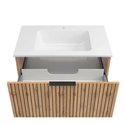 Moderne Waschkonsole mit Einlassbecken - Crystoga