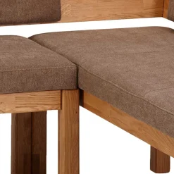 Moderne Wildeiche Eckbank mit Polsterung - Virds