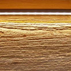 Moderne Wildeiche Vitrine 63x207x43 cm - Acmida