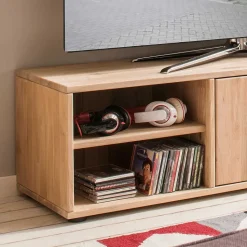 Moderne Wohnwand aus Holz - Dulciana (vierteilig)