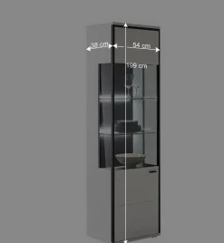 Moderne Wohnwand-Möbel im Set - Loazin (vierteilig)