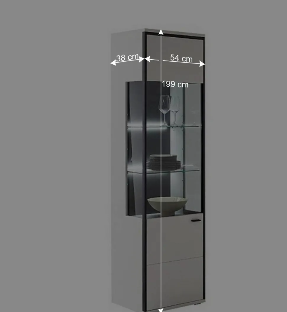 Moderne Wohnwand-Möbel im Set - Loazin (vierteilig)