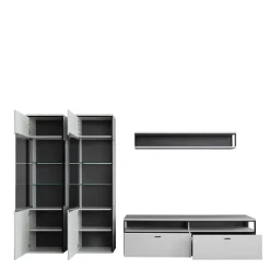 Moderne Wohnwand-Möbel im Set - Loazin (vierteilig)