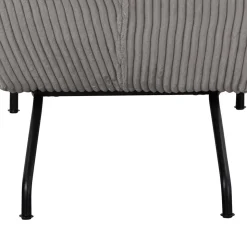 Moderne Wohnzimmerliege mit Cord in Hellgrau - Speedy