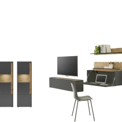 Moderne Wohnzimmermöbel Set - Ahilav (fünfteilig)