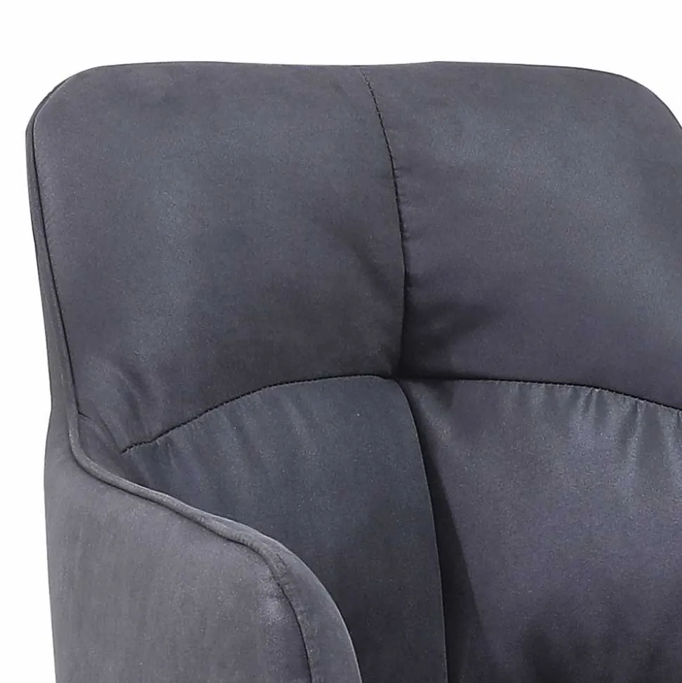 Moderner Armlehnstuhl in Anthrazit - Clienti (2er Set)