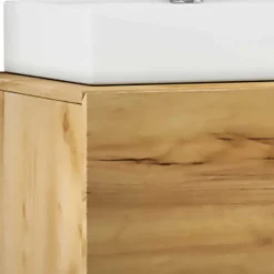 Moderner Bad Waschplatz im Holz Look - Toulon (zweiteilig)