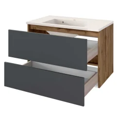 Moderner Badblock Möbelset - Athrin (fünfteilig)