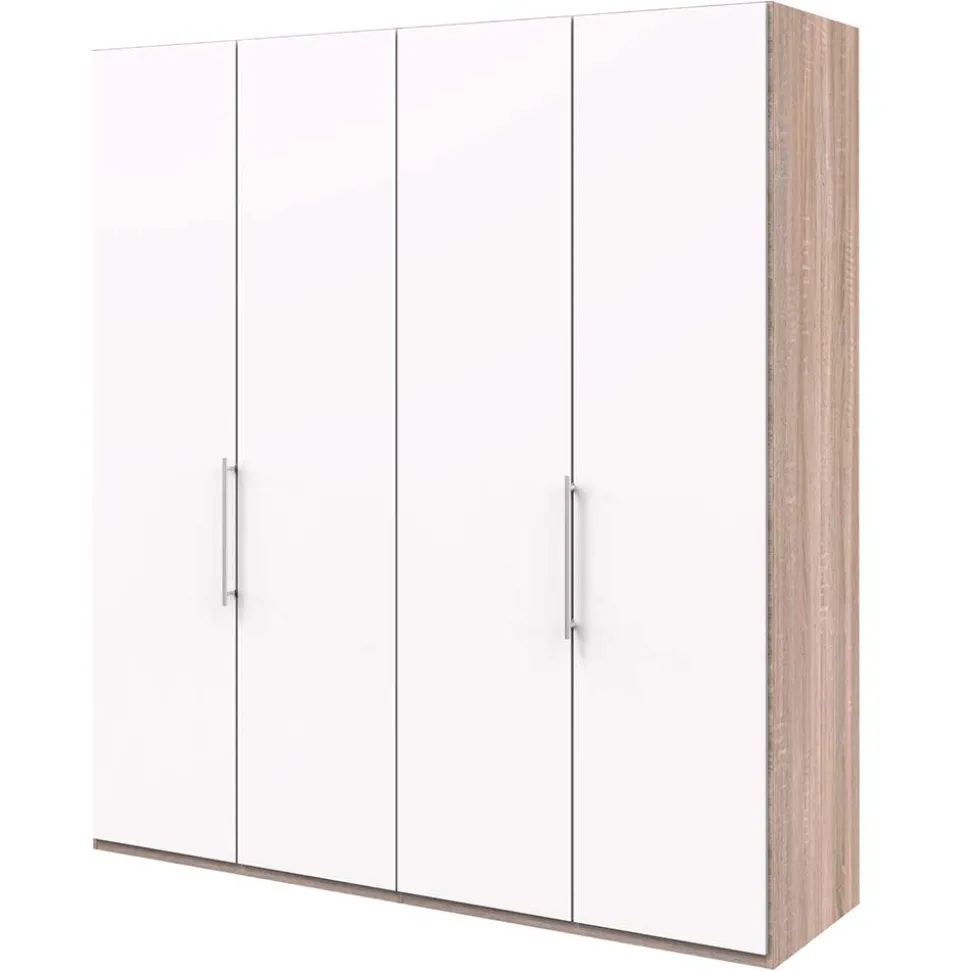 Moderner Falttürenschrank mit Metallgriffen - Vaclyn