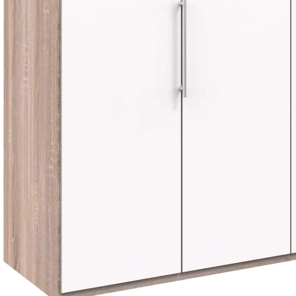 Moderner Falttürenschrank mit Metallgriffen - Vaclyn