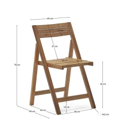 Moderner Gartenstuhl zum Zusammenklappen - Ninian (2er Set)