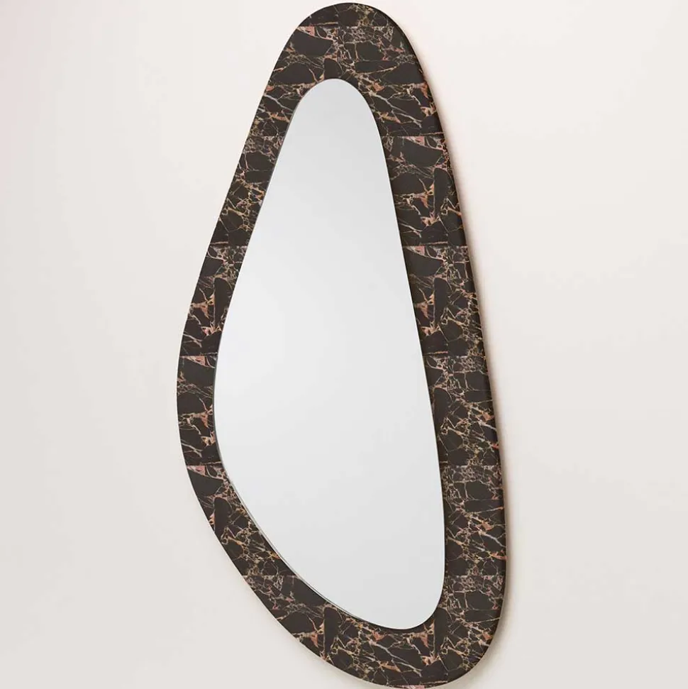 Moderner Glasspiegel mit Steinrahmen - Cibiao