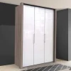 Moderner Kleiderschrank in Weiß Glas - Empresian