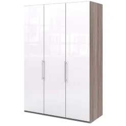 Moderner Kleiderschrank in Weiß Glas - Empresian