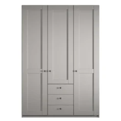 Moderner Kleiderschrank in Hellgrau - Ridonna