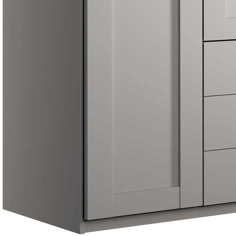 Moderner Kleiderschrank in Hellgrau - Ridonna