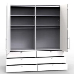Moderner Kombi Schlafzimmerschrank 58 cm tief - Empresian