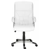 Moderner Kunstleder Chefsessel in Weiß & Chrom - Shiraz