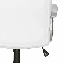 Moderner Kunstleder Chefsessel in Weiß & Chrom - Shiraz