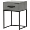 Moderner Nachttisch in Grau & Schwarz - Firgetta