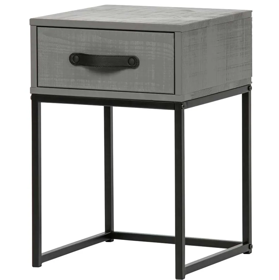 Moderner Nachttisch in Grau & Schwarz - Firgetta