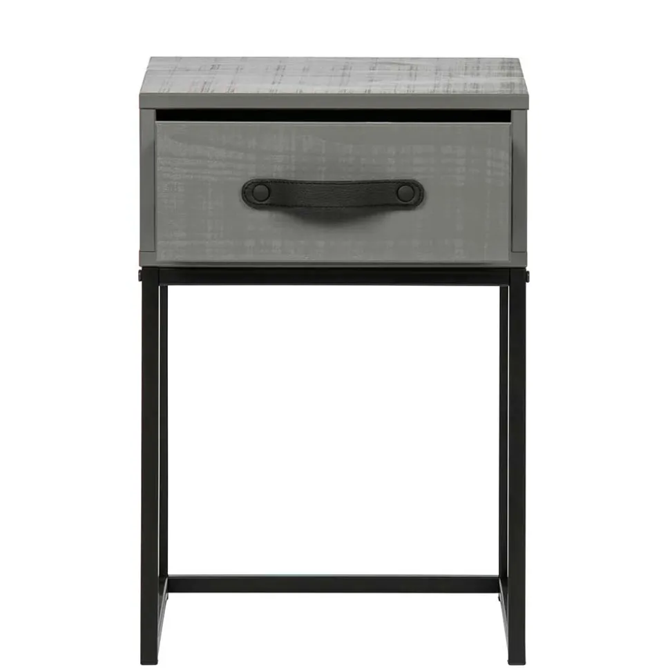 Moderner Nachttisch in Grau & Schwarz - Firgetta