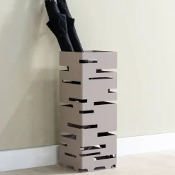 Moderner Schirmständer in Taupe - Viman