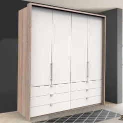 Moderner Schlafzimmerkleiderschrank in Weiß - Vaclyn