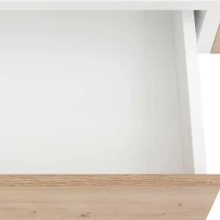 Moderner Schminktisch in Weiß und Wildeiche - Turena