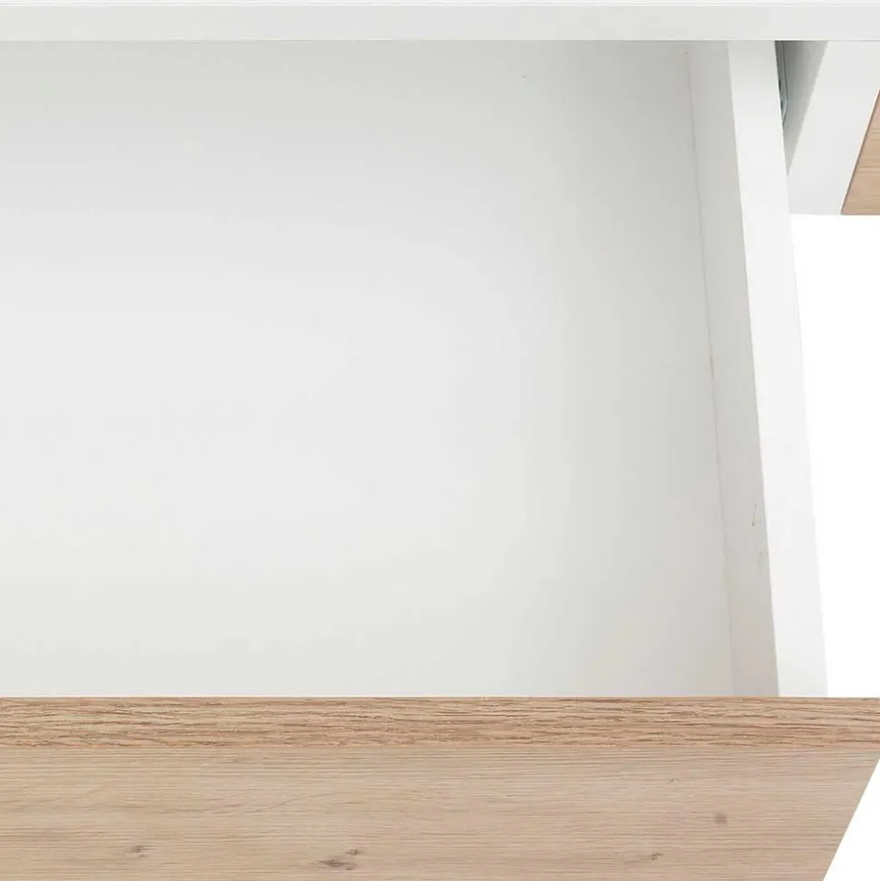 Moderner Schminktisch in Weiß und Wildeiche - Turena