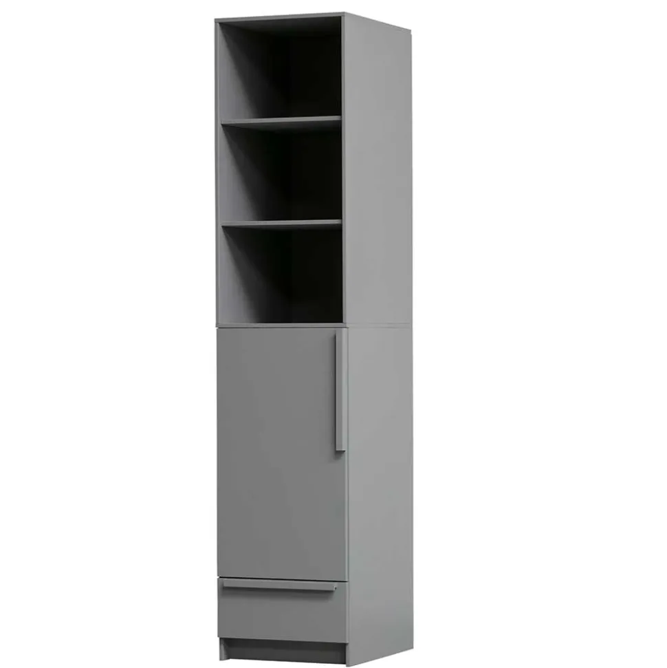 Moderner Schrank in Beton Grau - Almond