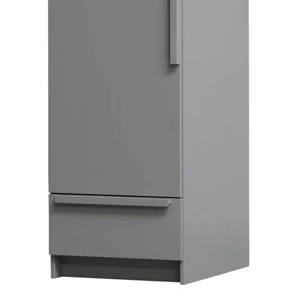 Moderner Schrank in Beton Grau - Almond