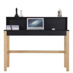 Moderner Schreibtisch mit Aufsatz - zweifarbig - Ynes