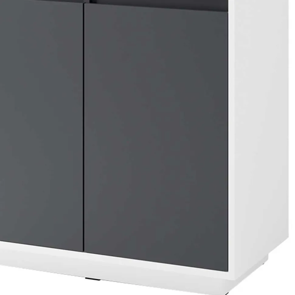 Moderner Sekretär in Weiß und Anthrazit - Exotica