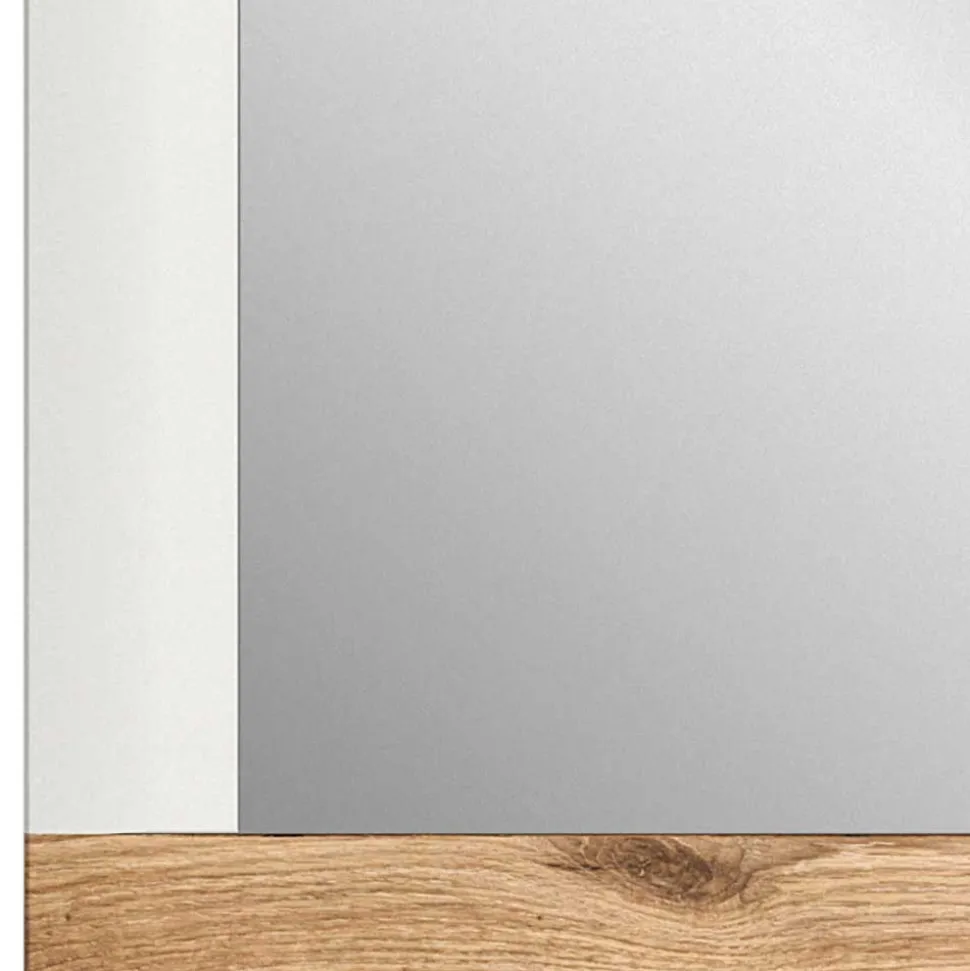 Moderner Spiegel in Weiß & Wildeiche - Hihat