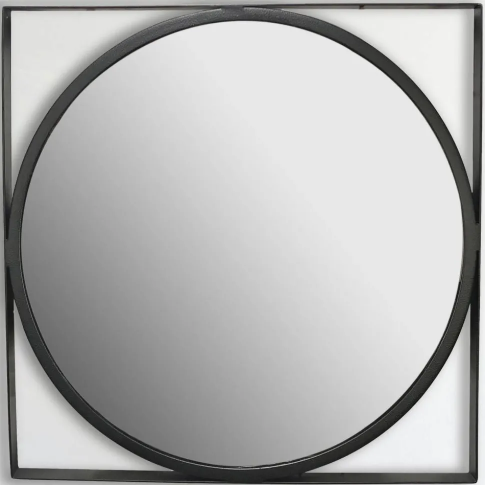 Moderner Spiegel mit Metallrahmen - Champagne