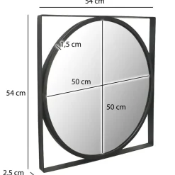 Moderner Spiegel mit Metallrahmen - Champagne