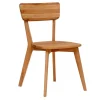 Moderner Stuhl aus Kernbuche Massivholz - Brossan