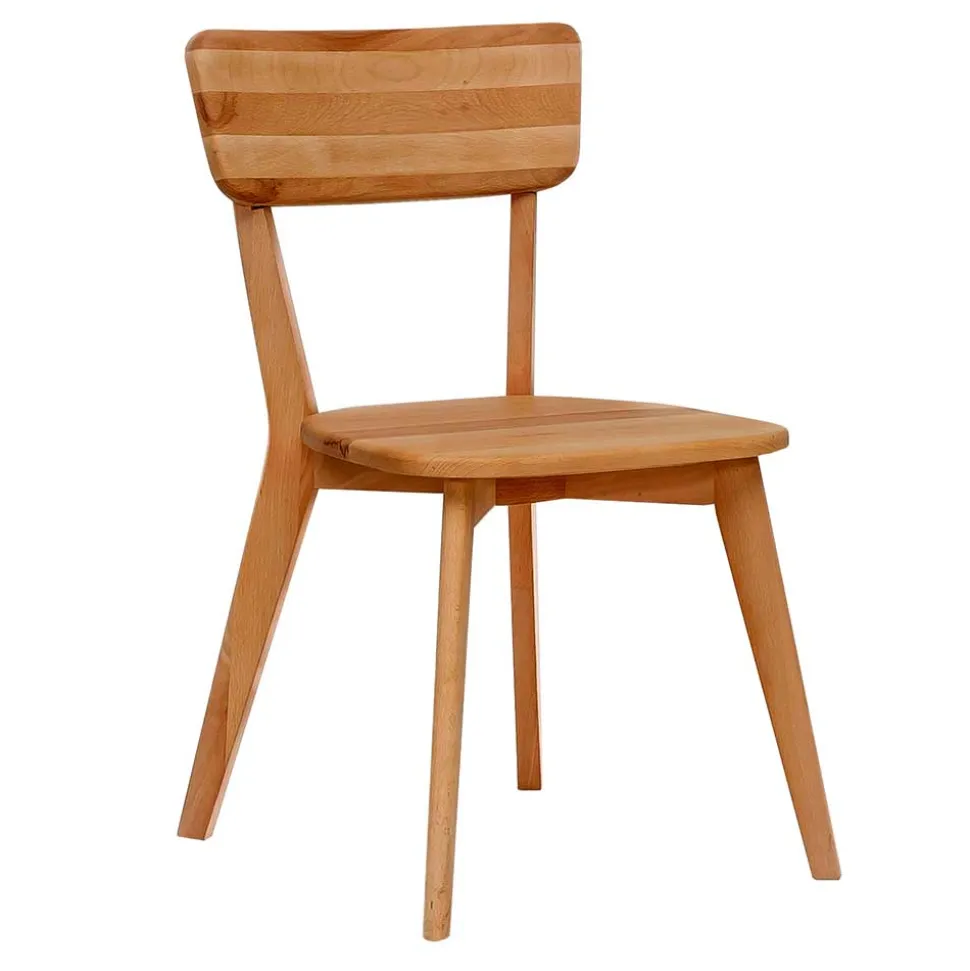Moderner Stuhl aus Kernbuche Massivholz - Brossan