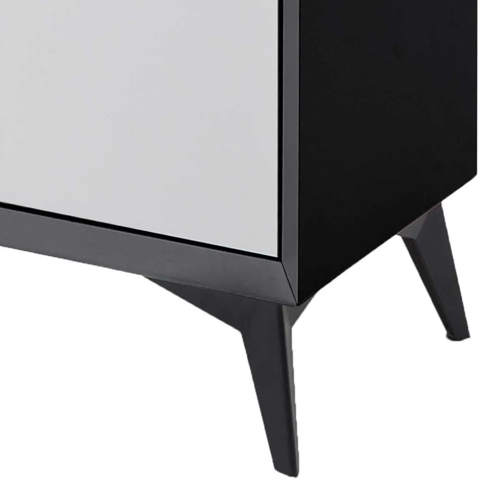 Moderner TV Unterschrank in Weiß & Grau - Vadids