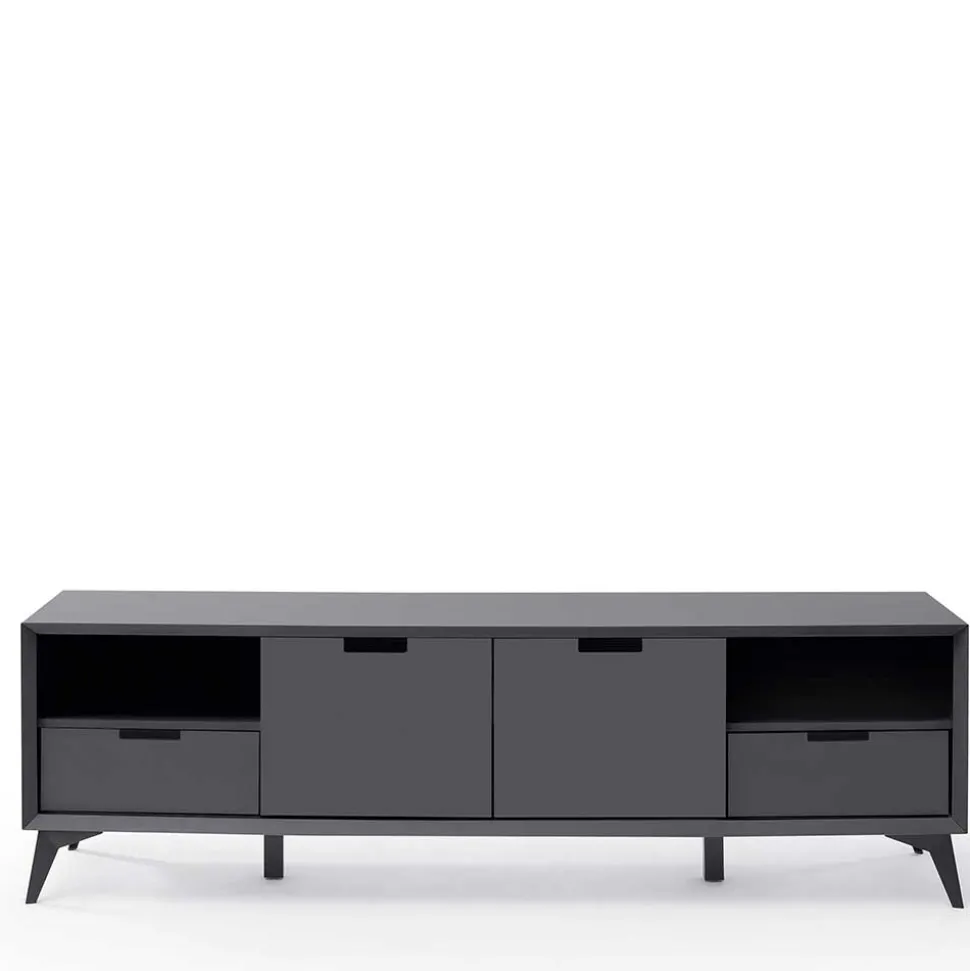 Moderner TV Unterschrank in Weiß & Grau - Vadids