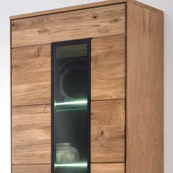 Moderner Vitrinenschrank 70x196x40 cm - Sennya