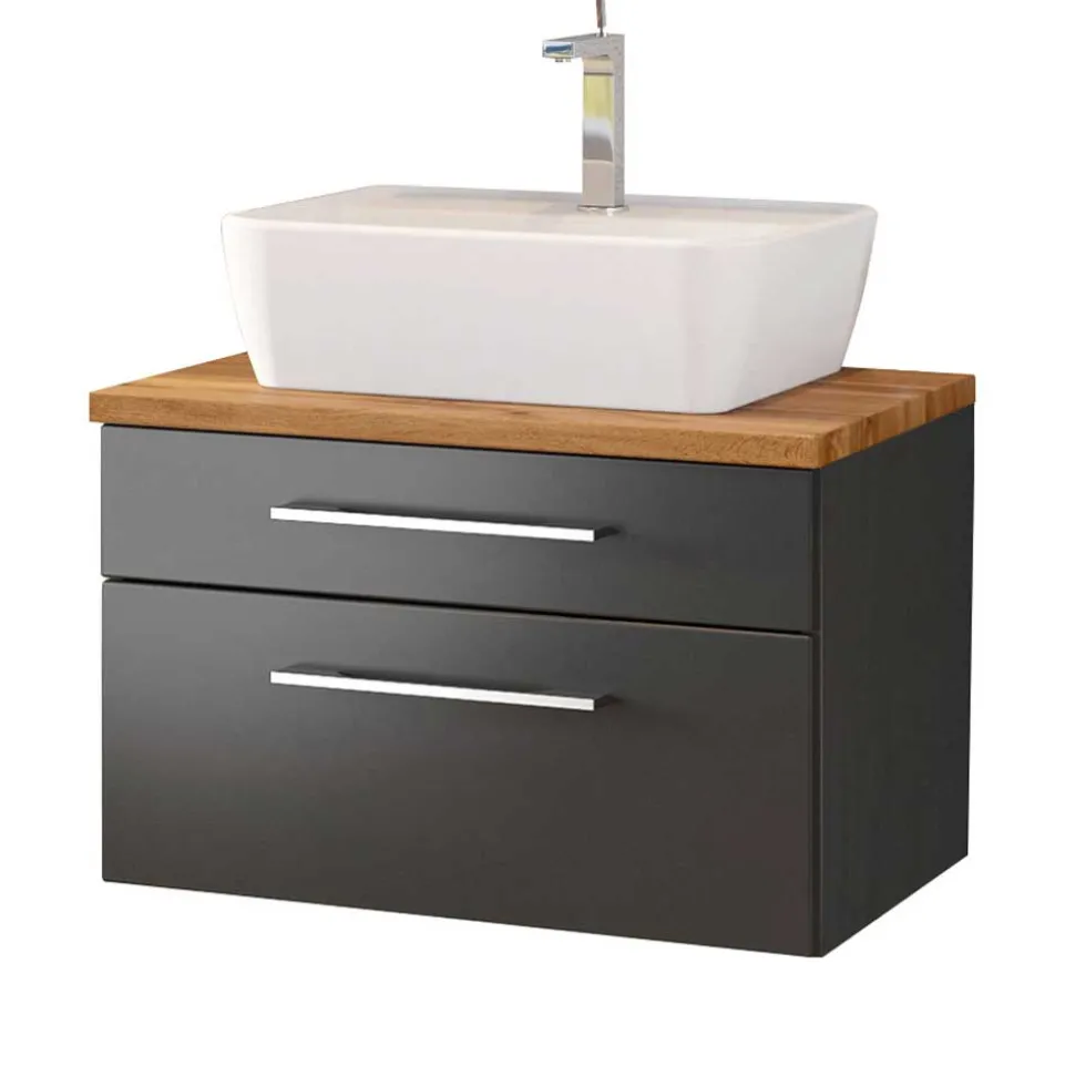 Moderner Waschplatz in Grau - Estregos (zweiteilig)